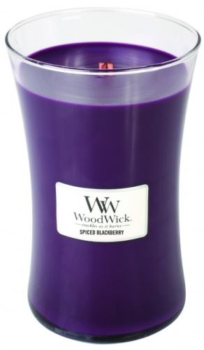 WoodWick Spiced Blackberry ароматна свещ с дървен фитил 609,5 гр