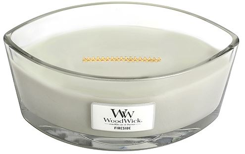 WoodWick Fireside ароматна свещ с дървен фитил 453,6 гр