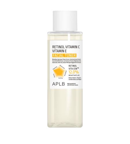 APLB Retinol Vitamin C Vitamin E Facial Toner анти-ейдж тоник за кожа 160 мл