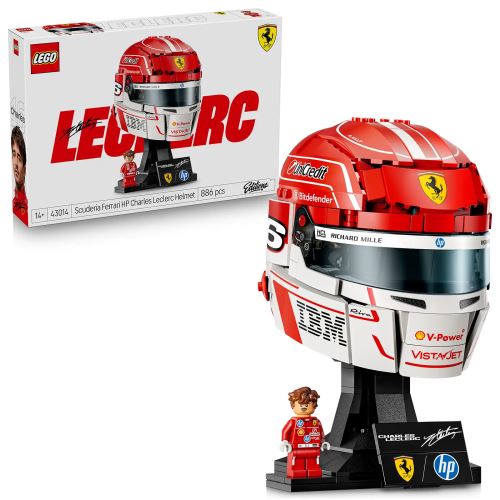 LEGO® Editions Каска на Чарлз Льоклер от Scuderia Ferrari HP 43014