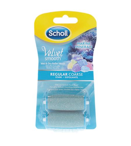 Scholl Velvet Smooth резервна глава с морски минерали средно груба 2 бр