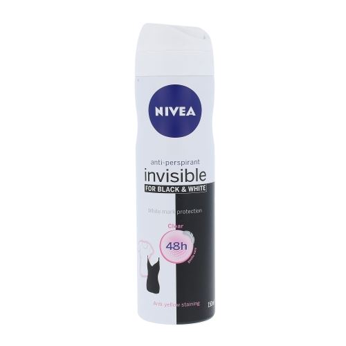 Nivea Invisible Black & White Clear антиперспирант-спрей 150 мл