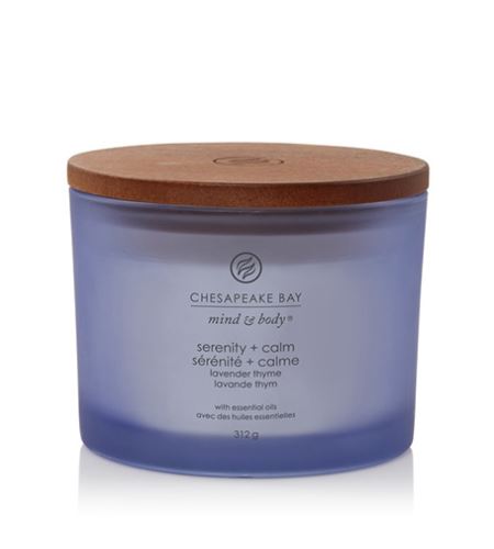 Chesapeake Bay Serenity + Calm ароматна свещ с 3 фитила 312 гр