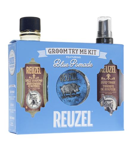 REUZEL Blue Try Me Kit подаръчен комплект 6,4 ml Intense Black