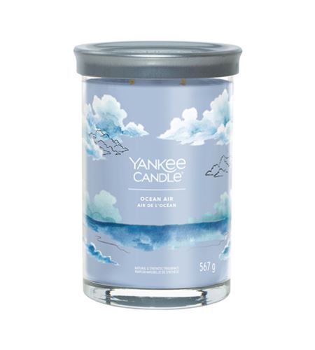Yankee Candle Ocean Air голяма чаша с надпис 567 гр