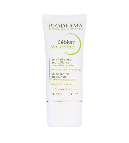 Bioderma Sébium Mat Control лек хидратиращ крем против лъскава кожа и разширени пори 30 мл