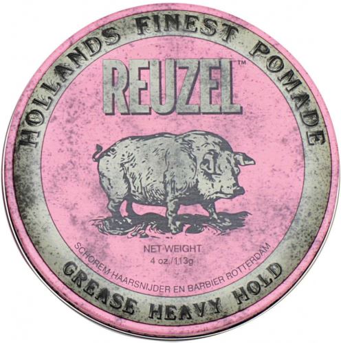 REUZEL Styling Pink Pomade Grease Heavy Hold помада за коса средна фиксация за мъже