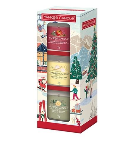 Yankee Candle Holiday Party вотивна свещ glass 3x37 гр