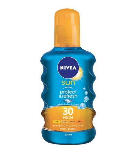 Nivea Sun Protect & Refresh Слънцезащитен спрей SPF 30 200 мл