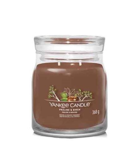 Yankee Candle Praline & Birch подписана свещ средна 368 гр