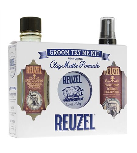 REUZEL Clay Matte Try Me Kit подаръчен комплект 5 ml 04 Medium Brown