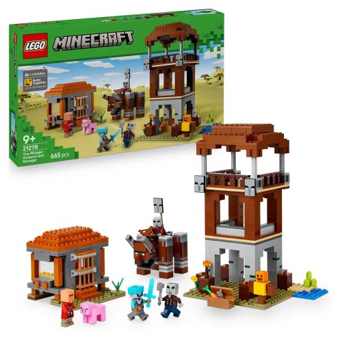 LEGO® Minecraft®  21278 Кулата на грабителите и Опустошителя