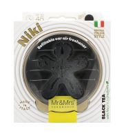 Mr&amp;Mrs Fragrance Niki BIG Black Leather Black Tea автомобилен аромат