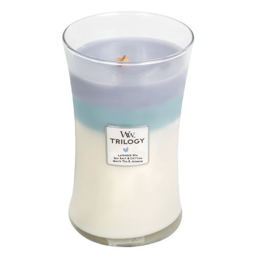 WoodWick Calming Retreat ароматна свещ с дървен фитил 609,5 гр