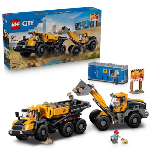 LEGO® City Самосвал и товарач с челно товарене – Конструктор 60494