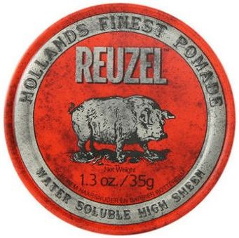 REUZEL Styling Red Pomade Water Soluble помада за коса със средна сила и силен блясък за мъже