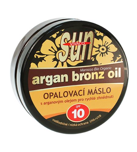 Vivaco SUN Argan Bronz Oil слънцезащитно масло с био арганово масло SPF 10 200 мл