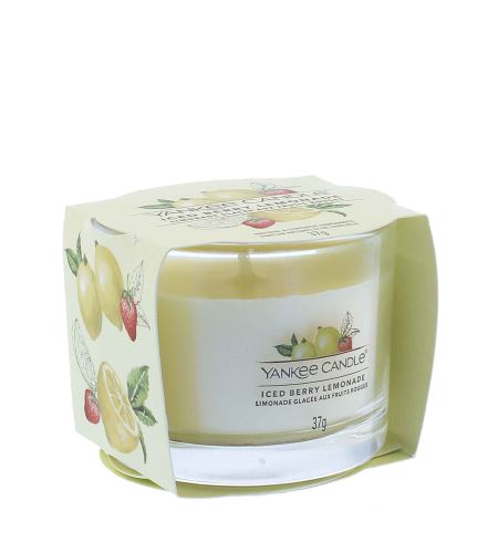 Yankee Candle Iced Berry Lemonade вотивна свещ грlass 37 гр