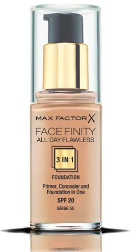 Max Factor Face Finity 3in1 Foundation SPF20 фон дьо тен 3 в 1 30 мл 55 Beige