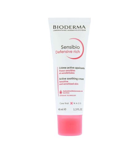 Bioderma Sensibio Defensive Rich успокояващ крем за кожата 40 мл