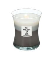 WoodWick Warm Woods ароматна свещ с дървен фитил 275 гр