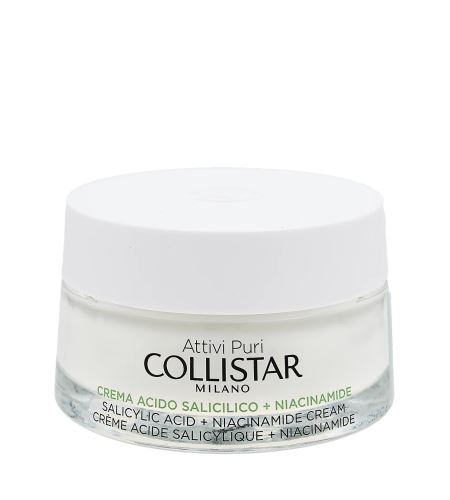 Collistar Attivi Puri Salicylic Acid + Niacinamide успокояващ крем със салицилова киселина 50 мл