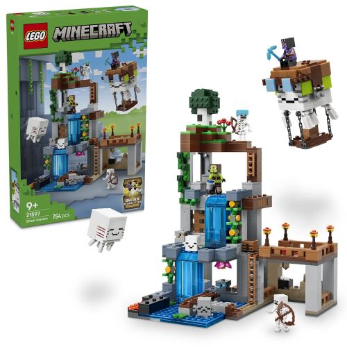LEGO® Minecraft® Призрачна станция, геймърска играчка за игра наужким, 21597