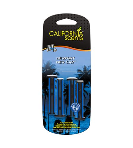 California Scents Vent Stick Newport New Car aроматизатор за автомобил 4 бр
