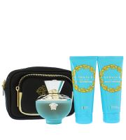 Versace Dylan Turquoise подаръчен комплект за жени тоалетна вода 100 ml + душ гел 100 ml + мляко за тяло 100 ml + козметична чанта
