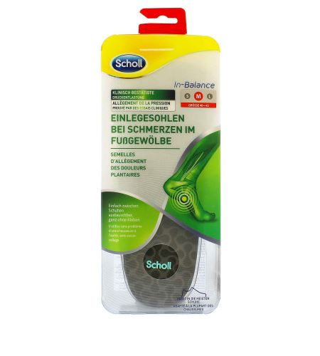 Scholl In-Balance Arch Pain Relief Insole Medium стелки за обувки 1 бр