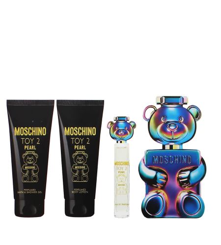 Moschino Toy 2 Pearl подаръчен комплект унисекс parfémovaná voda 100 ml + tělové mléko 100 ml + sprchový gel 100 ml + parfémovaná voda 10 ml